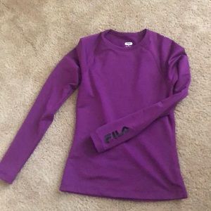 Fila long sleeved workout shirt